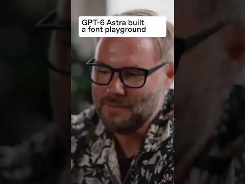 GPT-6 Astra built a font playground