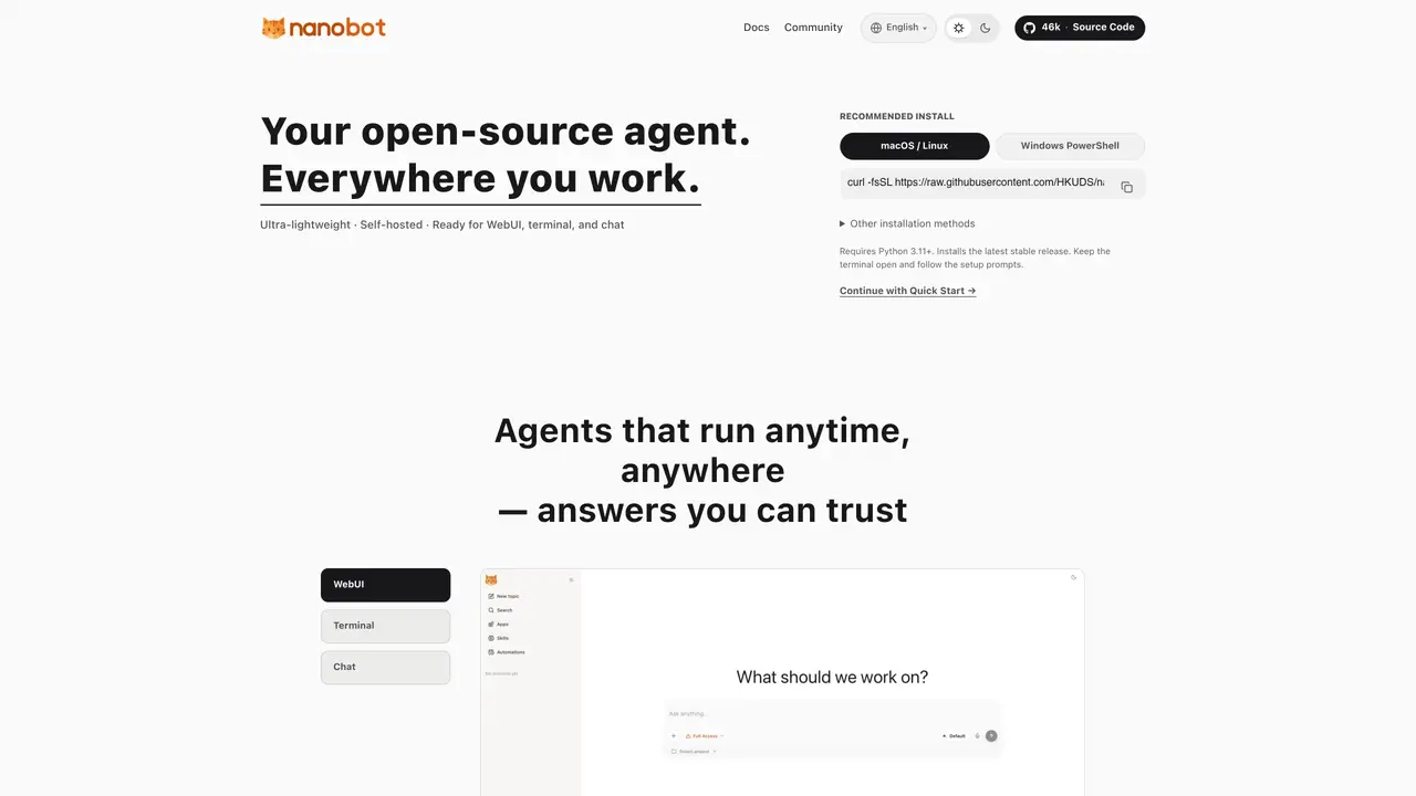 NanoBot featured image