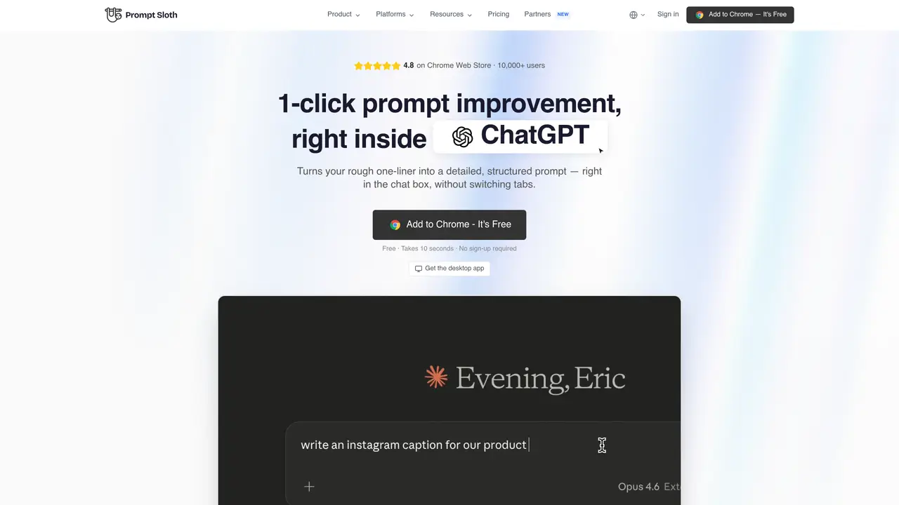 Prompt Sloth featured image