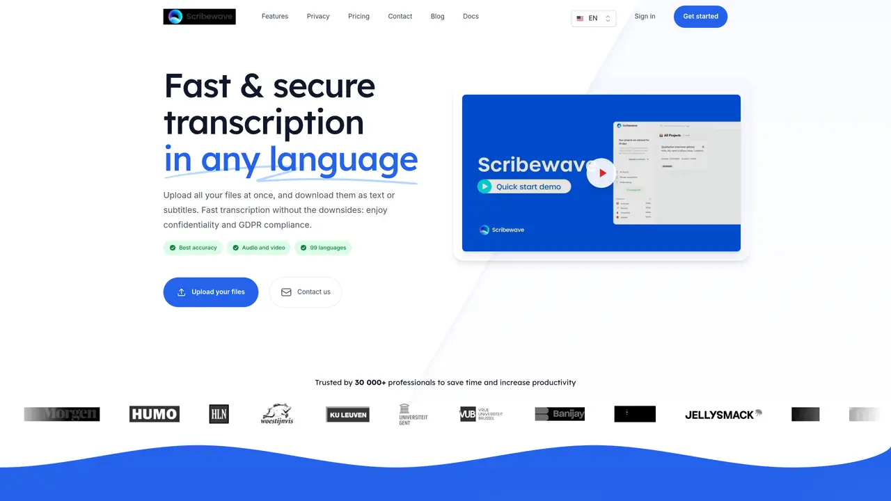 Scribewave AI featured image