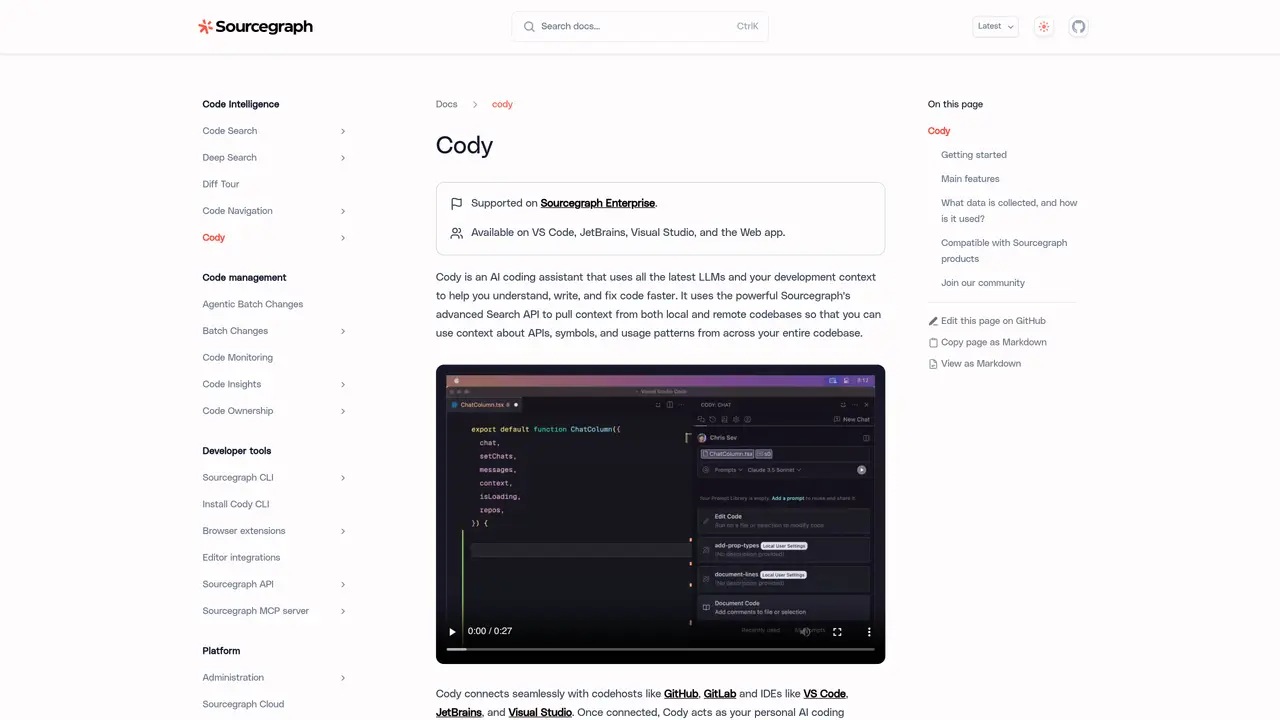 Sourcegraph Cody featured image