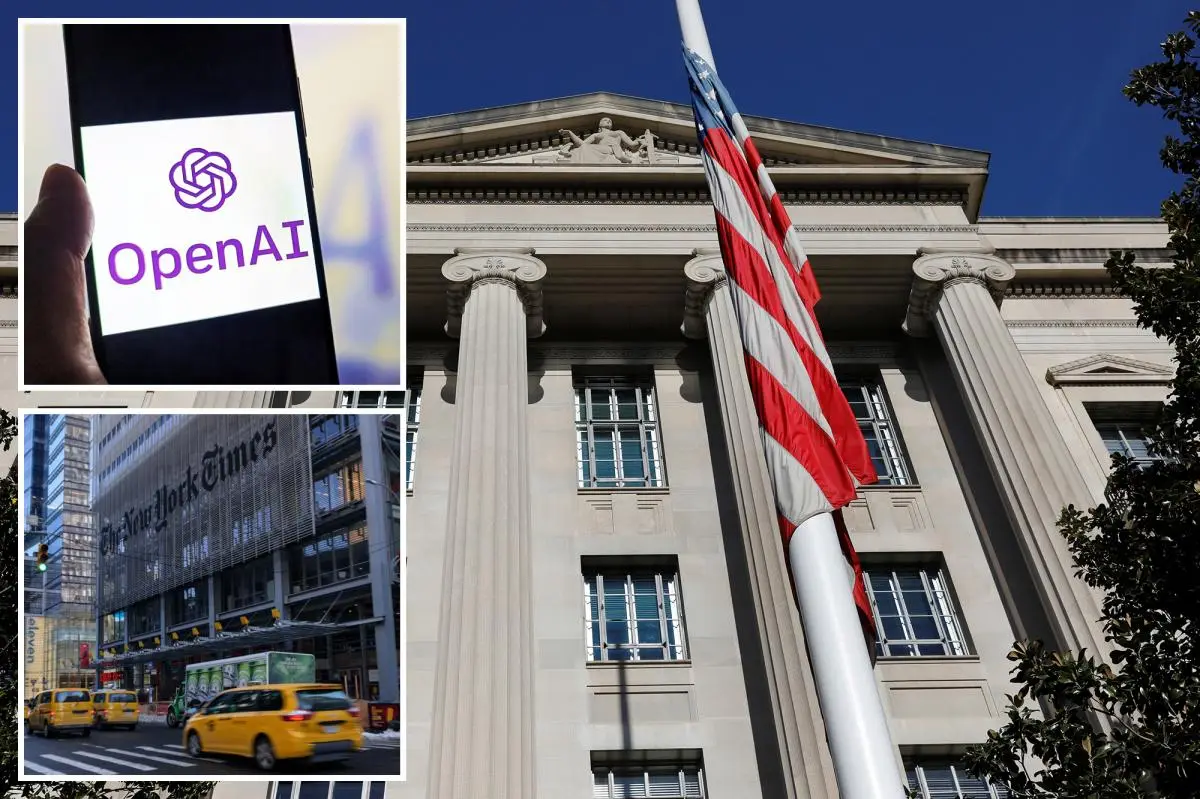 DOJ sides with OpenAI over NY Times in lawsuit alleging AI copyright infringement