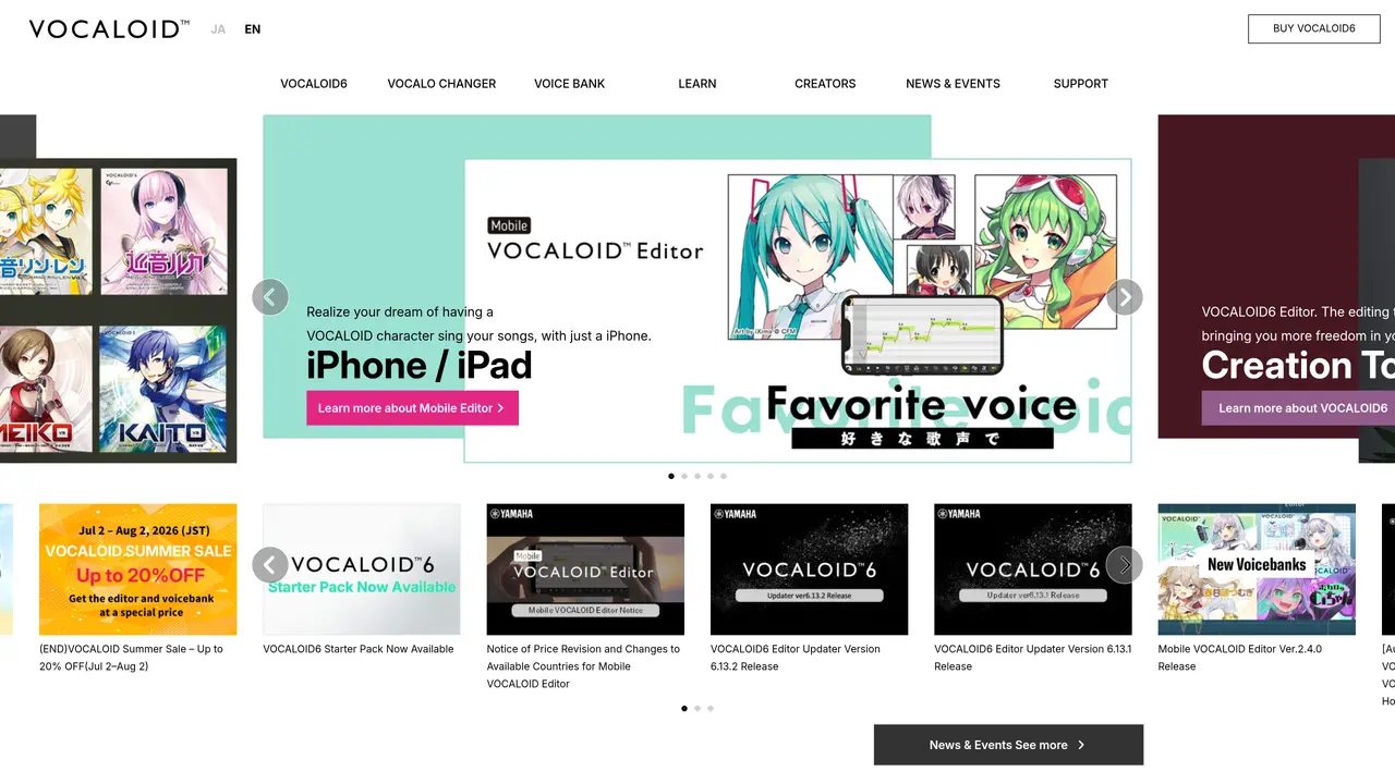Vocaloid featured image